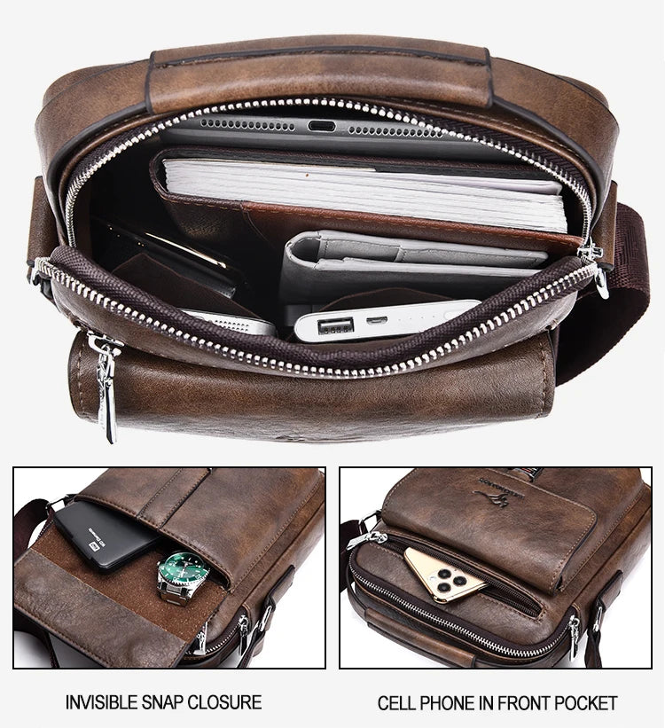 Mini Leather Crossbody Bag | Olaz-TN02